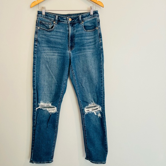 American Eagle Outfitters Denim - American Eagle Distressed Mom Jeans